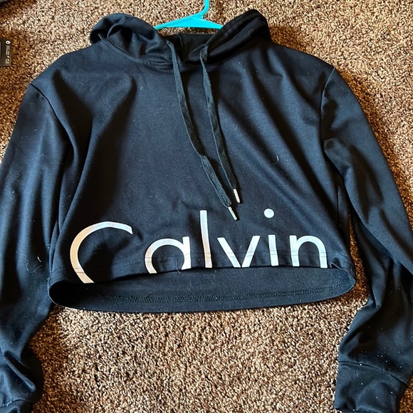 Calvin Klein crop sweatshirt size S - Picture 1 of 2